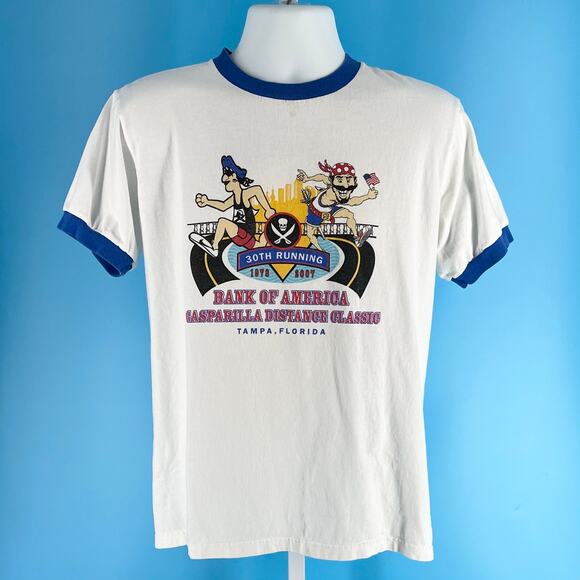 Tampa Gasparilla Distance Run ringer tshirt 2007 - Picture 2 of 8